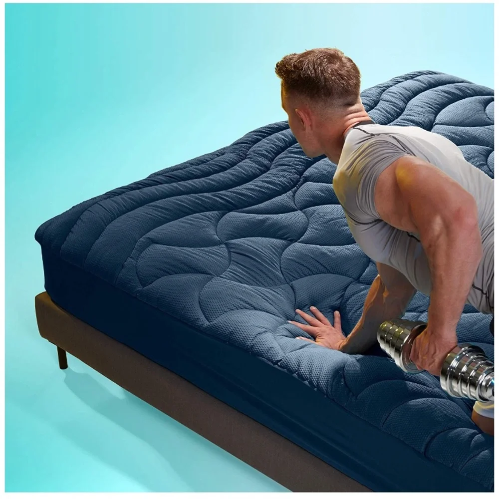 Full Size Mattress Pad Cover Cooling Overfilled Soft Fluffy
